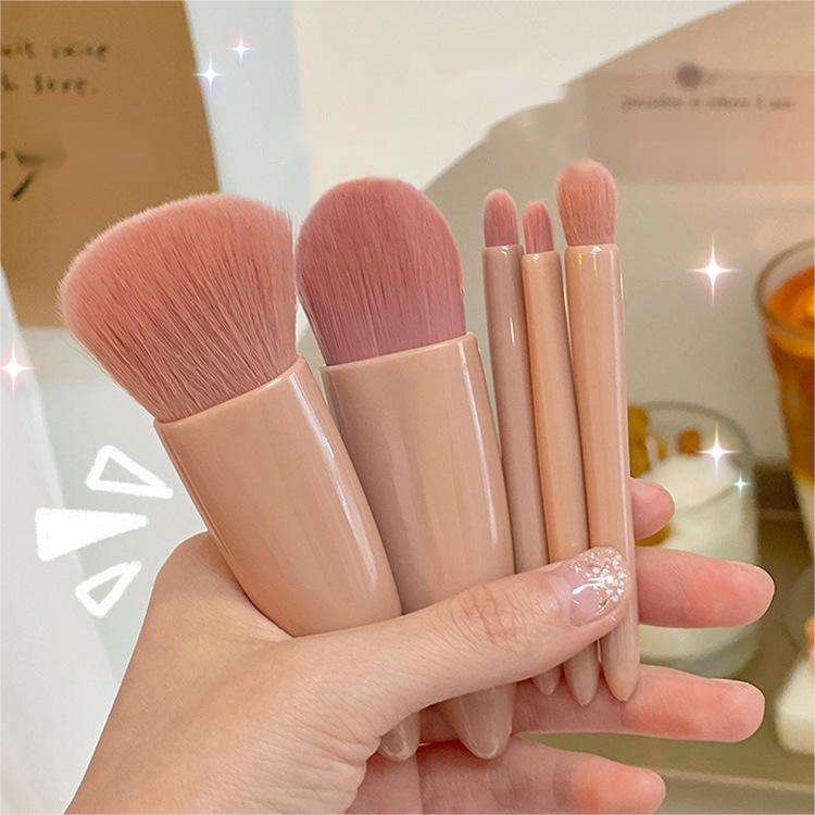 Portable Cosmetic Brush With Mirror City Store